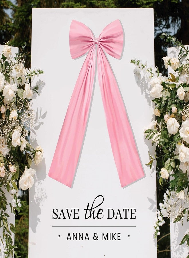 yeload 6 Pack Oversized Pink Bows for Wall Decor - 17x39 Inch Coquette Ribbon Bows for Birthday Backdrop, Girls Room, Party & Aesthetic Home Decorations - Image 4